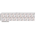 thumbnail image 2 of Ambesonne Abstract Grey Fabric by the Yard Upholstery, Striped Triangles, 1 Yard, Dimgray and Salmon, 2 of 4