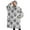 White Floral Skull, variant on Oversized Wearable Blanket Hoodie,White Floral Skull Pattern Sherpa Blanket Hoodie with Super Pockets,Super Warm Fuzzy Pullover for Women & Men