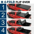 MOSTPLUS 4 Fold 6.5FT Soft Truck Tonneau Cover For 0914 Ford F150
