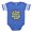 Royal Blue, variant on CafePress - Sistershavetails - Cute Infant Baby Football Bodysuit