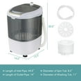 thumbnail image 2 of Yardi Yard Portable Mini Washing Machine Semi-Automatic Washer and Spinner Combo with Single Tub, All-in-one Tub with Spin Basket, Portable Washing Machine for Indoor as Home, Gray ﻿, 2 of 5
