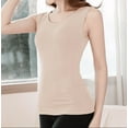 thumbnail image 7 of Womens Cotton Thermal Fleece Lined Underwear Tops Cami Tank Top Warm Base Layer Vest, 7 of 7