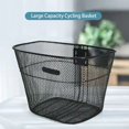 thumbnail image 4 of Bike Basket Thickened with Screw Sturdy Multifunctional Easy to Install Item Storage Metal Large Capacity Cycling Basket Student, 4 of 10