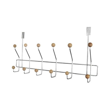 Home Basics Over The Door 6 Hook Towel Rack