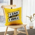 thumbnail image 5 of LALILO Throw Pillow Covers I Can And I Sport Gym Workout Cushion Cover 18" x 18", 2 Pack, 5 of 6