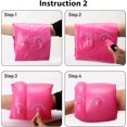 thumbnail image 2 of KAIYANG Brazalete de natación para niños, anillos de brazalete inflables, brazalete de natación (rosa, S), 2 of 4