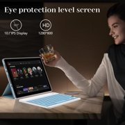 2025 Newest Android 14 Tablet, 10 inch 8GB RAM+64GB ROM 2 In 1 Tablet with Keyboard Case Mouse Stylus, 1.8GHz Quad-Core Processor, 1280*800 HD Touch Screen, 8MP Dual Camera, Games, Wi-Fi, BT Tablet