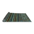 thumbnail image 2 of Ahgly Company Indoor Round Southwestern Light Blue Country Area Rugs, 4' Round, 2 of 4