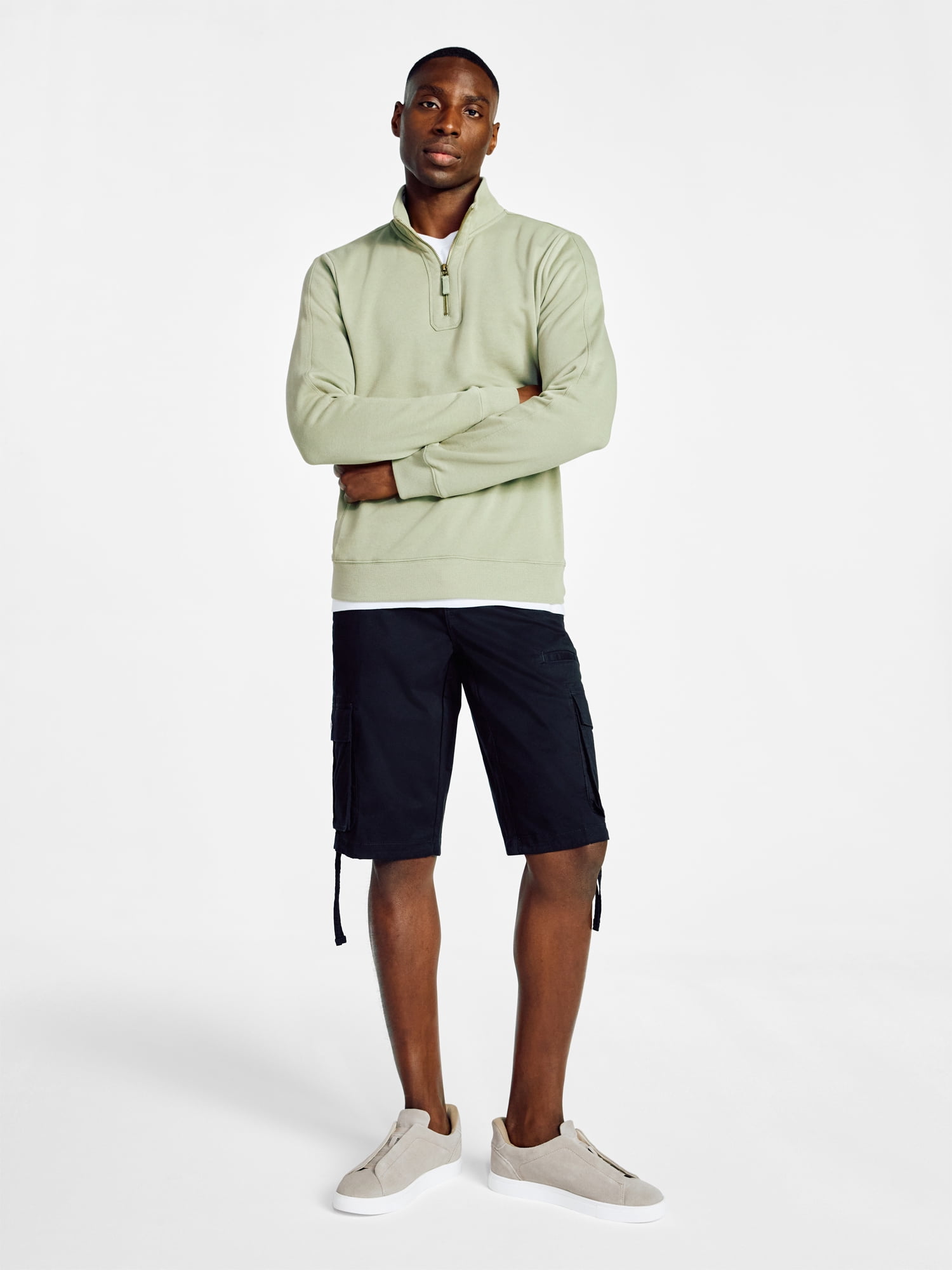 George Men's Relaxed Fit Messenger Cargo Shorts, 14" Inseam, Sizes 28-54