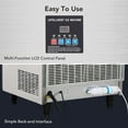 thumbnail image 3 of Entcook 110V Commercial Ice Maker 320Lbs/24H with 88Lbs Storage, 6x18 Cubes Automatic Ice Machine in Stainless Steel, 3 of 8