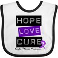 thumbnail image 3 of Inktastic Cystic Fibrosis Hope Love Cure Boys or Girls Baby Bib, 3 of 4