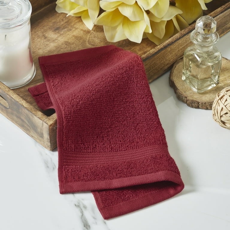 Mainstays Performance Solid Washcloth 12 x 12