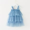 thumbnail image 4 of Diufon Toddler Baby Girl Princess Dress Summer Sleeveless Layered Tulle Dress Girls Party Dresses with Floral, 4 of 6