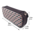 thumbnail image 3 of Lsque Dachshund Dog Heart Printed Big Capacity PU Leather Pencil Case Large Pencil Pouch Stationery Pen Bag Pencil Holder for Teen, 3 of 6