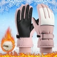 thumbnail image 2 of COMVALUE Snow Gloves for Women Waterproof Touchscreen Winter Warm Ski Snowboarding Gloves (Pink, One Size), 2 of 3
