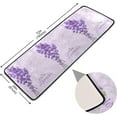 thumbnail image 2 of SKYSONIC 2X6 Feet Vintage Lavender Runner Rug with Rubber Backing, Summer Flower Non Slip Entryway Rug Runner Washable Soft Area Rug Carpet for Hallway Bedroom Kitchen Decor, 2 of 6
