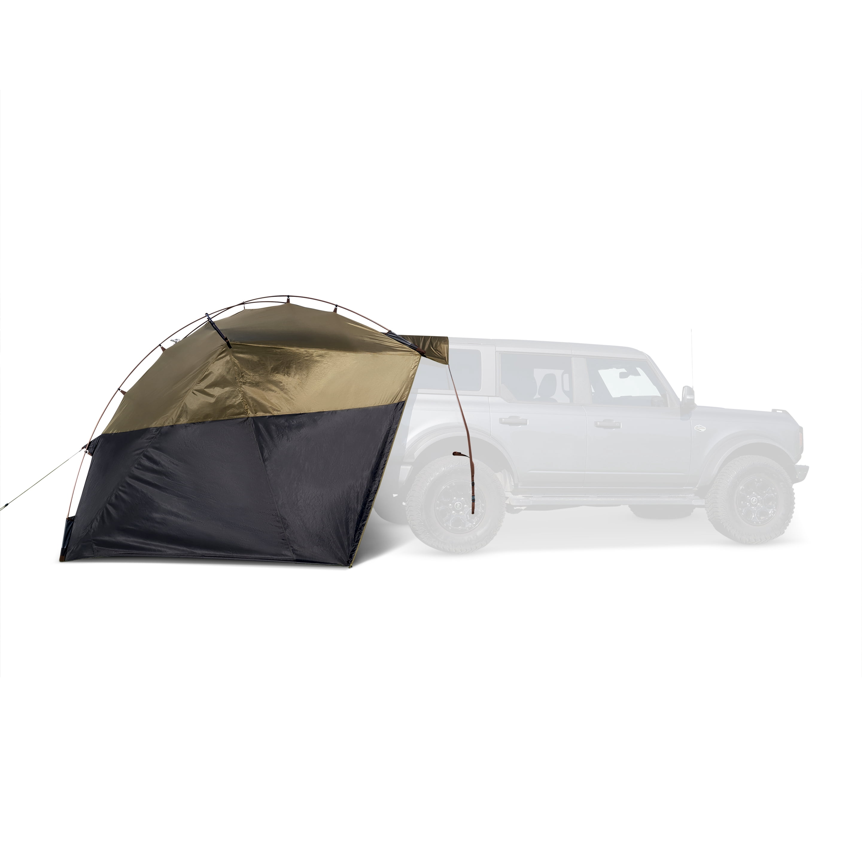 Kelty | Highroads Shelter Annex, Heavy-Duty Overlanding Camping Shelter - Burnt Olive/Peat