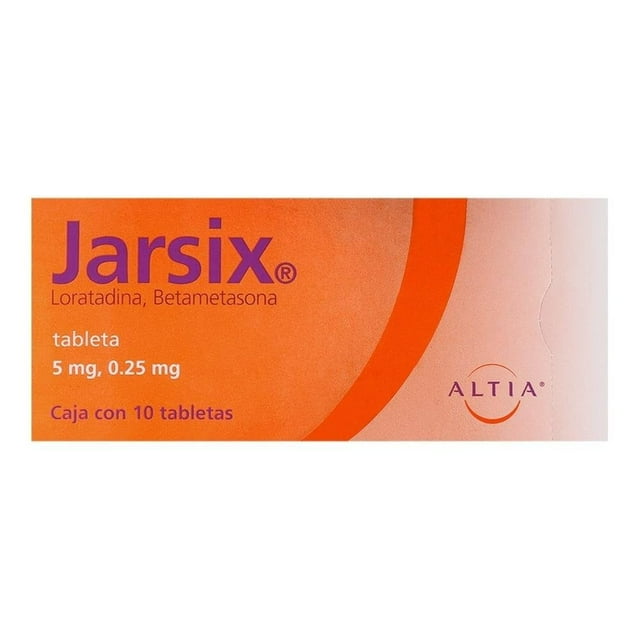 Jarsix 5 mg/0.25 mg 10 tabletas