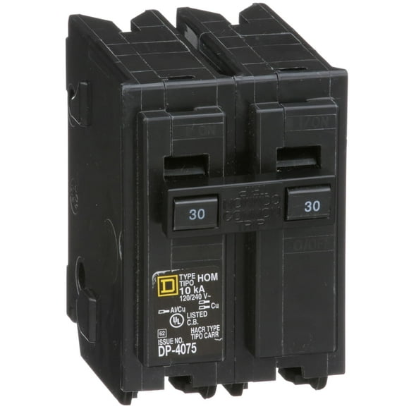 Disyuntor Square D HomeLine 30A Surge, 2 polos, 120/240 V