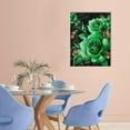 thumbnail image 2 of ZFLMY Green Roses Butterflies Art Canvas Prints Wall Decor 12x16 12x16in, 2 of 5