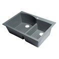 thumbnail image 4 of brand AB3320DI-T Titanium 33" Double Bowl Drop In Granite Composite Kitchen Sink, 4 of 10