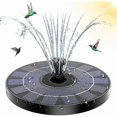 thumbnail image 1 of Solar Fountain for Aquariums, 3W Solar Panel with Battery Backup Technology for Low Sunlight Continuous Operation, 6 Adjustable Nozzles for_Perfect Gift, 1 of 5