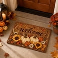 thumbnail image 5 of syligr Pumpkin Maple Leave Fall Rugs for Outdoor Front Door, Halloween Doormat for Indoor Entryway Kitchen, Autumn Harvest Welcome Floor Mat for Home, Thanksgiving Non-Slip Mat, 16x24 Inch, 5 of 6