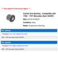 thumbnail image 2 of Control Arm Bushing - Compatible with 1986 - 1991 Mercedes-Benz 560SEC 1987 1988 1989 1990, 2 of 2