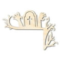 thumbnail image 1 of Unfinished Wood Zombie Graveyard Cornerpiece Shape - Craft - up to 36" 10" / 1/8", 1 of 5