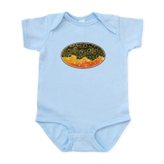 CafePress - Brook Trout Fly Fishing Infant Bodysuit - Baby Light Bodysuit, Size Newborn - 24 Months