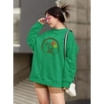 thumbnail image 2 of Japanese Bon Festival Stamp Sweatshirt Women -Image by Shutterstock, Female Small, 2 of 4