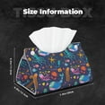 thumbnail image 6 of Lsque Marine Inhabitants Printed Long Tissue Box Cover Holder, Facial Paper Organizer Dispenser,Triangle with Bottom Belt, PVC Leather Decorative Organizer, 6 of 9