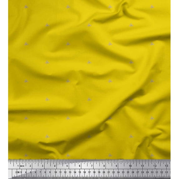 Soimoi Japan Crepe Satin Fabric Artistic Leaves Fabric Prints By Yard 42 Inch Wide