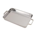 thumbnail image 4 of Bandeja para hornear pescado Colamx acero inoxidable resistente Plata M, 4 of 8