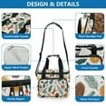 thumbnail image 4 of Insulated Cooler Bag with Multiple Pockets Lightweight Lunch Box Tote for Travel Beach Camping Office Christmas Spices and Holly Leaves, 4 of 7