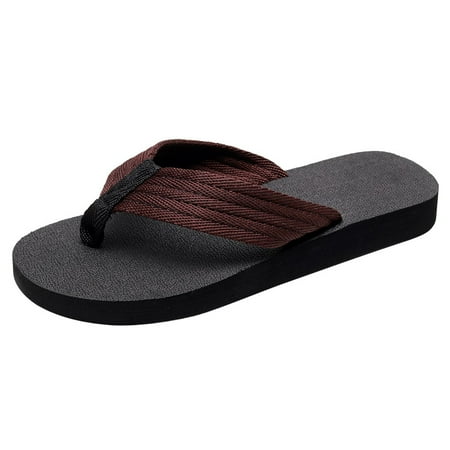 

slipper for Men Men s Summer Beach Breathable Shoes Sandals Home Slipper Flip-Flops Flat Shoes Canvas