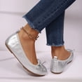 thumbnail image 5 of Rexoro Women Ballet Flats Elastic Round Toe Bow Foldable Dance Shoes Comfort Casual, 5 of 7