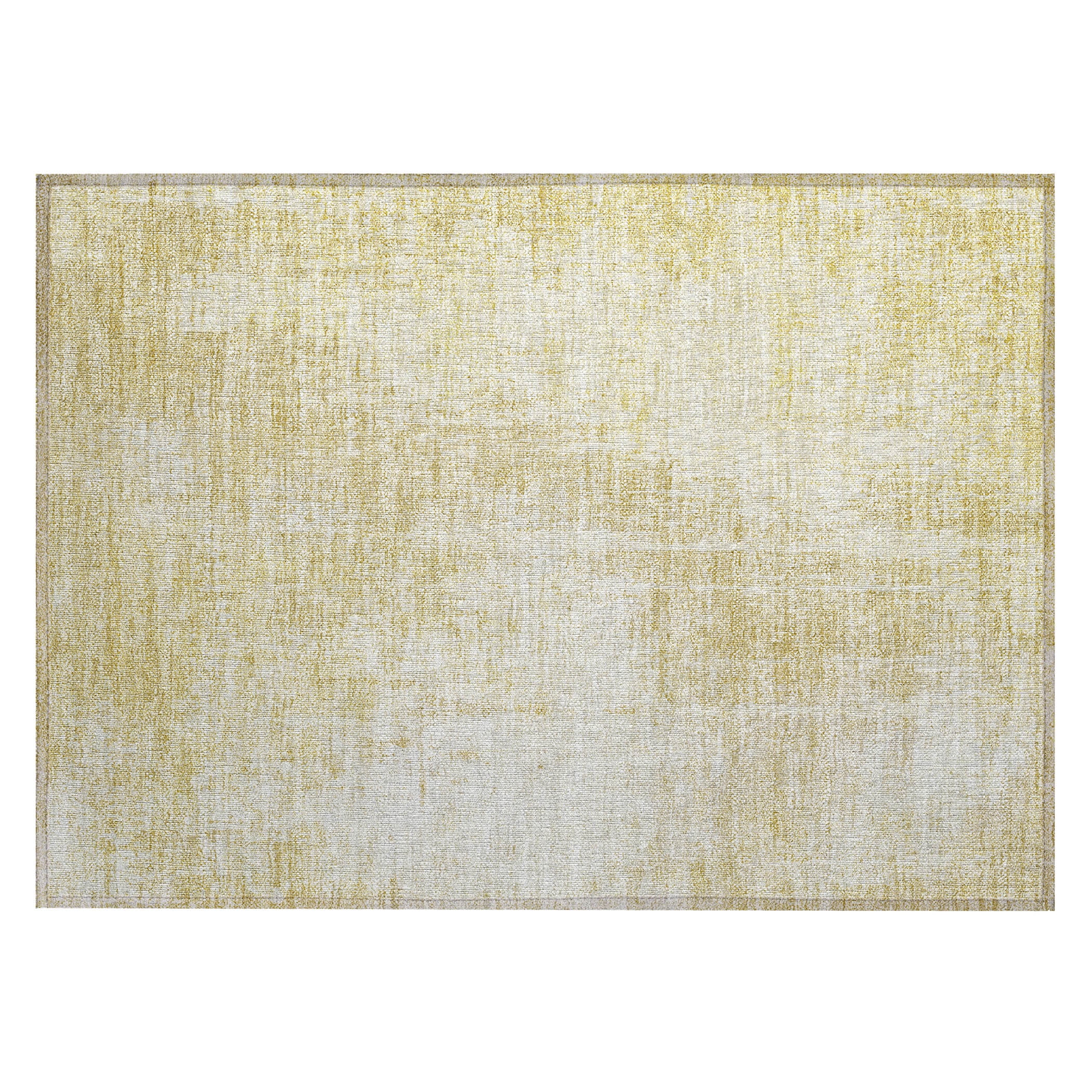 Addison Rugs Chantille Indoor/Outdoor Transitional Modern Gold Washable Rectangle Rug, 1'8" x 2'6"
