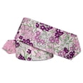thumbnail image 6 of Cotton Floral Tie for Men 2.5" Printed Skinny Necktie Pocket Square Tie Clip Set Flower Wedding Party Groom Pink, 6 of 6