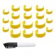 thumbnail image 1 of Clips for Pill Bottles, Medicine Bottle Label Clips for Easy Medication Identification, Pack with Labels Pen 18PCS, 1 of 5
