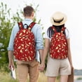 thumbnail image 4 of Yiaed Fire Extinguisher Print Print Laptop Backpack Travel Canvas Backpack Vintage Aesthetic Backpack for School Knapsack Backpack Backpack for School-, 4 of 5