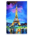 thumbnail image 6 of SaniMore Case for Lenovo Tab M10 10.1 inch 3rd Generation TB-328F, PU Leather Tablet Auto Wake/Sleep Card Holder Anti-slip Strip Kickstand Shockproof TPU Backplane Wallet Case, Paris Tower, 6 of 12