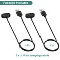 thumbnail image 6 of Tianle Charger Compatible with Amazfit T-Rex 2, GTR 4, GTR 3, GTR 3 Pro, GTS 4, GTS 3, Replacement Charging Cable Cord Smart Watch Accessories [2-Pack, 3.3ft/1m], 6 of 6