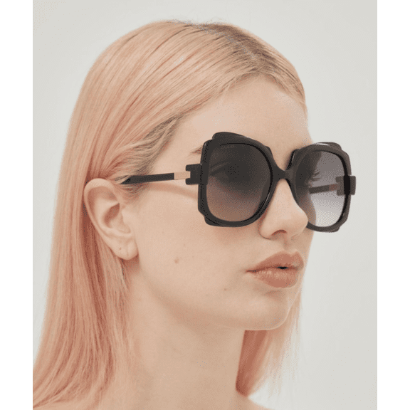Gucci GG1431S 001 57mm Square Sunglasses Women's Black