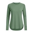 thumbnail image 4 of DAFEI Haut de Sport pour Femmes à Manches Longues, Col Rond, Séchage Rapide, Vêtement de Protection contre le Soleil, Randonnée et Course, 4 of 7