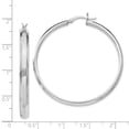thumbnail image 2 of 925 Sterling Silver 4.5x45mm Boucles d'Oreilles Rondes, 2 of 6