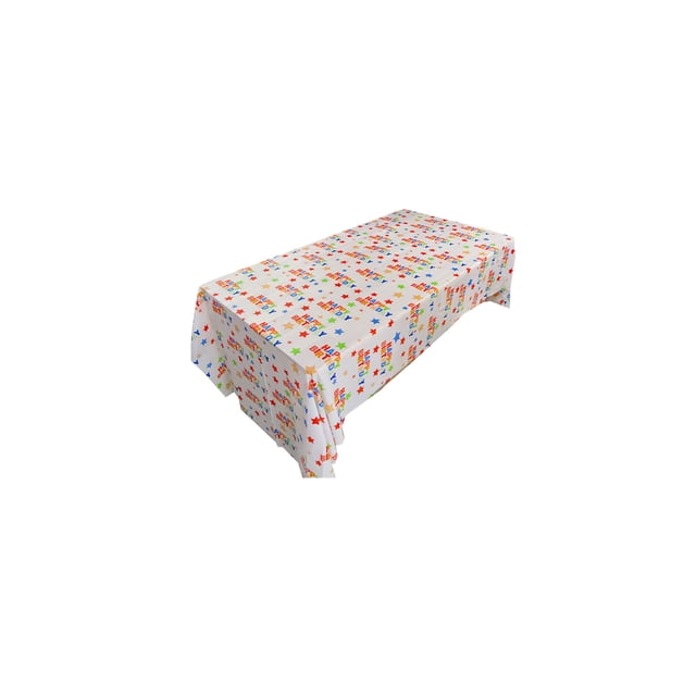 Mantel de Plástico Mantel Desechable Desechable Del Partido Mantel No Lavado Mantel Desechable Mantel de Plástico Almohadilla Del Partido Del Picnic Y Del Evento Mantel 54x108 Pulgadas