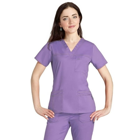 

Adar Pop-Stretch Junior Fit TaskWear Scrub Top