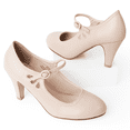 thumbnail image 6 of J. Adams Pixie Mary Jane Pumps - Retro Vintage High Heels - Comfortable Oxford Dress Shoes for Women with Ankle Strap, 6 of 7
