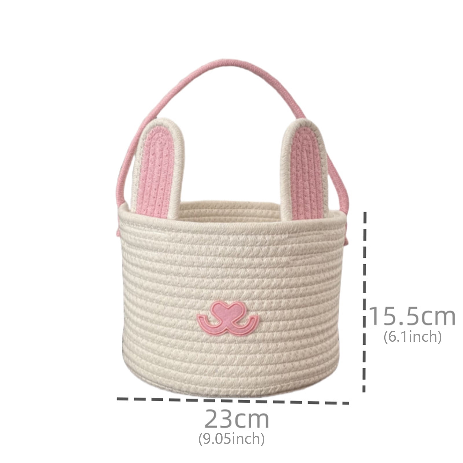 Sturdy Handwoven Materials Easters Rabbits Eggs Basket Convenient for Kids and Teachers During Festival Special Event